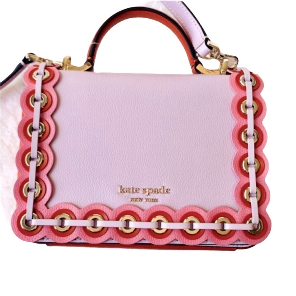 Kate Spade Pink Maisie Grommet Satchel Crossbody